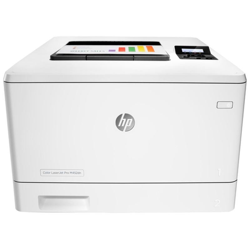 HP Color LaserJet Pro M452dn printer — compatible cartridges available